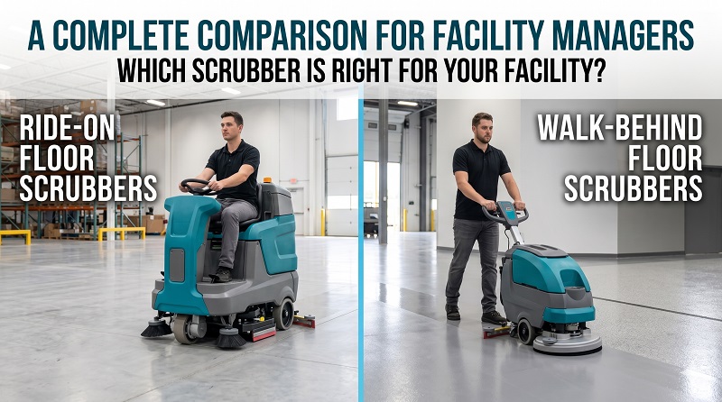 Ride-On vs. Walk-Behind Floor Scrubbers: A Complete Comparison for Facility Managers